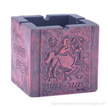 Resin round ashtrays, round shape, new design, customized logos and designs welcomed